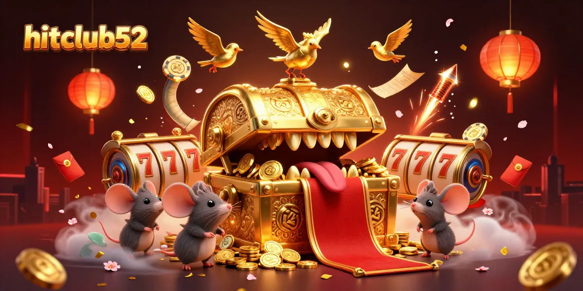 Experience the vibrant world of hitclub52 with golden treasures and dynamic gaming elements.