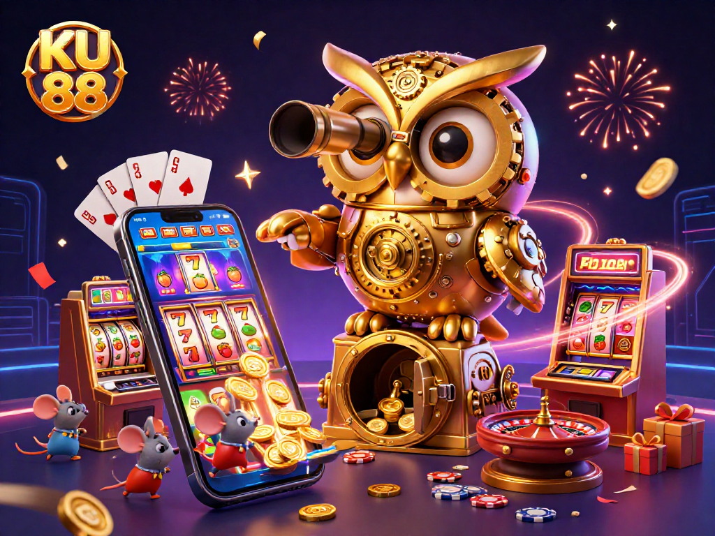 Uncover the vibrant and magical gaming atmosphere of KU 88 amidst spinning reels and golden treasures.