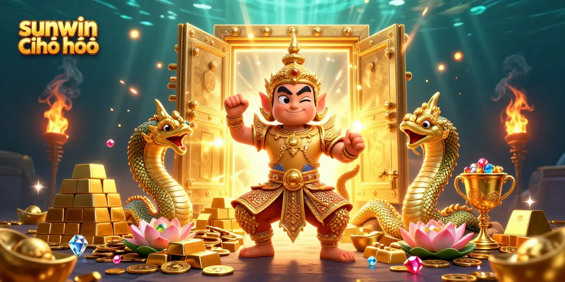 Experience epic wins at sunwin chính chủ with vibrant treasures and friendly guardians in a lively casino scene.