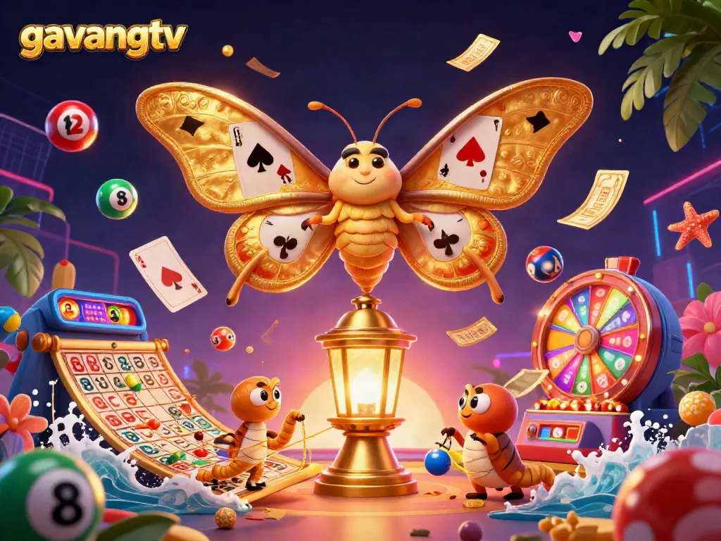 Experience exhilarating winning moments with gavangtv in a vibrant 3D casino scene.